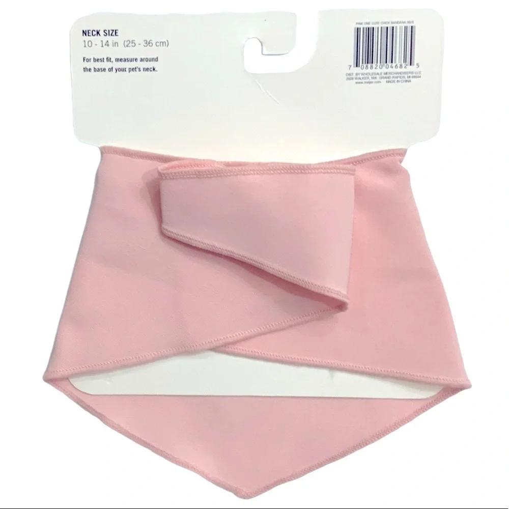Easter Dog Bandana Apparel One Cute Chick XS/S Neck Size 10 - 14 In Pink Yellow